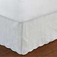 thumbnail image 2 of Greenland Home Fashion Paisley Quilted Bed Skirt 18" - King 78x80", White, 2 of 5