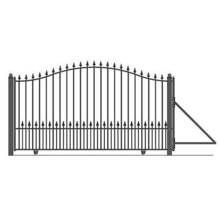 ALEKO Steel Sliding Driveway Gate - MUNICH Style - 14 x 6 Feet