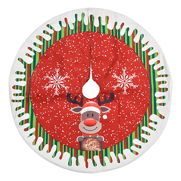 Puntoco Adorno De Navidad De Ciervo Falda De Árbol De Navidad 80 Cm Falda De Árbol Impresa Decoración Del Árbol De Navidad Del Hogar, Decoración Del Hogar