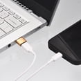 thumbnail image 6 of USB C Female to USB Male Adapter, Type C to USB Converter Adapter Rose Golden for Phone, Tablet, Computer, Pack of 3, 6 of 7