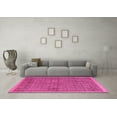 thumbnail image 3 of Ahgly Company Indoor Round Abstract Pink Modern Area Rugs, 6' Round, 3 of 4