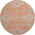 thumbnail image 2 of Addison Rugs Mayfield Premium Machine Washable Transitional Aztec Coral Round Rug, 8' x 8', 2 of 6