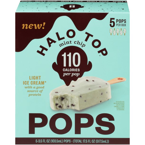 Halo Top Mint Chip Light Ice Cream Pops