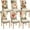 1, variant on Touchbetter 6 Pcs Christmas Dining Chair Covers Removable Washable Stretch Slipcovers for Xmas Restaurant Farmhouse Kitchen Hotel Decor Supplies(Retro Style)