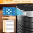 thumbnail image 2 of HIBIBUD 2026 New 1500W Small Portable Space Heater for Indoor Use - with 90° Rotating,Rapid and Safe Heating,Remote Control,1-12 Hr Timer for Bedroom,Office Portable Room Heater, 2 of 7