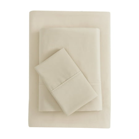 Mainstays Super Soft Brushed Microfiber Bed Sheet Set, Papyrus Beige, Twin-XL, 3 Piece