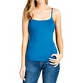 thumbnail image 1 of Women Cami Built-in Shelf Bra Adjstable Strap Camisole Tank Top (Junior Sizes), 1 of 4