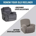 thumbnail image 3 of Super Stretch Recliner Couch Covers Chair Cover Form Fitted Non Slip Reclining Slipcovers for Standard Large Recliner, Soft Thick, 3 of 7