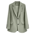 thumbnail image 6 of Idoravan 2026 Blazers for Women Business Casual Long Sleeve Lapel Open Front Suit Jacket Work Blazer with Pockets Women's Fashion Solid Color Casual Commute Loose Suit Jacket, 6 of 6
