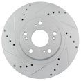 thumbnail image 5 of Geelife For 2002-2011 CR-V Civic RSX Disc Brake Rotor Drilled & Slotted Front G-Coated, 5 of 9