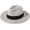 Grey, variant on Women Panama Straw Hat Classic Wide Brim Sun Hat for Beach Adjustable Summer Fedora Hat for Ladies UPF 50+