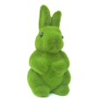 thumbnail image 1 of Planta artificial verde flocado juguetes hechos a mano hierba animal conejo de Pascua conejito, 1 of 5