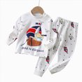 thumbnail image 5 of NOLDARES Baby Toddler Girl Fall Winter Outfits 2 Piece Cute Long Sleeve Soft Tee and Relaxed Pants Set Print Clothes Clothing(White,3-6 M), 5 of 5