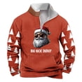 thumbnail image 1 of Sudadera sin capucha para hombre, de invierno, con cuello alto, cremallera, estampado navideño, jersey de manga larga, sudadera con capucha, blusa de poliéster para hombre, 1 of 2