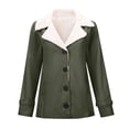 thumbnail image 2 of Women Jacket,Long Sleeve Plus Warm Solid Color Padded Jacket Woman, 2 of 6