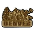 thumbnail image 2 of Denver Wood Engraved Fridge Magnet Souvenir Gift, 2 of 4