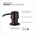thumbnail image 5 of Houzer SPD-155-OB 2.5" Faucet Hole Brass Oil Rubbed Bronze Endura Soap Dispenser, 5 of 6