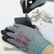 DEXFIT FN330 Grey Multipurpose Nitrile Coated Work Gloves (Firm Grip, Durable, X-Large) - 1 Pair