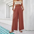 thumbnail image 4 of Zuesphe Going out Pants for Women Tall Women Capri Pants for Work Wide Leg Pants Women Casual Womens Cargo Pants High Waisted with Pockets, 4 of 5