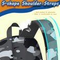 thumbnail image 2 of 17 Inch Lightweight Backpack,PVC Waterproof Oxford Fabric, Ergonomically Designed, with Large Capacity, Camouflage Print, 2 of 5