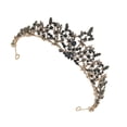 thumbnail image 5 of KAKOWELY 1 corona de novia estilo barroco vintage, tocado de boda de moda (negro), 5 of 5