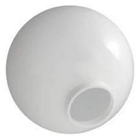 10 inch white acrylic replacement globe with 4 inch neck