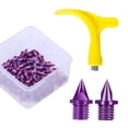 thumbnail image 1 of 50 Uds. Clavos para zapatas de pista con llave de 5mm, de repuesto prácticos y versátiles para zapatas de pista para competición de carreras Púrpura, 1 of 8