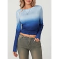 thumbnail image 2 of SUNSIOM T-Shirts Basiques Ajustés Décontractés pour Femmes Printemps Automne Manches Longues Col Rond Streetwear, 2 of 9