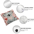 thumbnail image 4 of Awypu Cute Love Koala Decorative Throw Pillow Covers for Couch Square Pillow Cases Soft Pillowcases for Home Couch Sofa Bed Car Living Room Bedroom Decor  2pcs White, 4 of 6