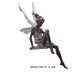 thumbnail image 4 of 2 uds escultura de hada de las flores estatua sentada de resina para paisajismo en el patio (negro), 4 of 7
