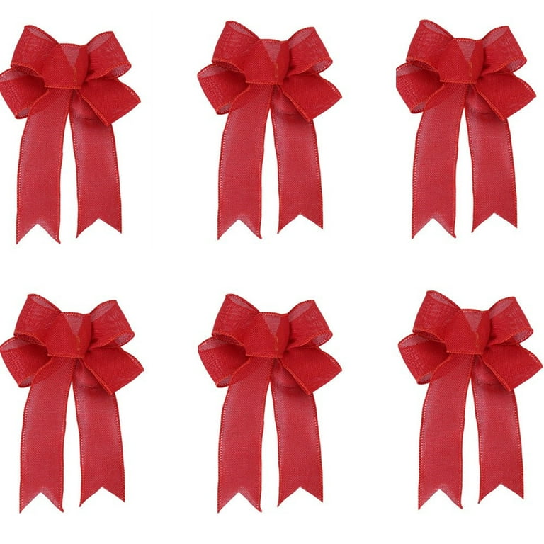 Burnt Orange Burlap Linen Wreath Bow - 2 sizes - Color Options - Package  Perfect Bows