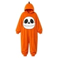 thumbnail image 4 of BOOMNY Halloween Unisex Boys Girls Romper Jumpsuit Hallowmas Skeleton Graphic Long Sleeve Hooded Jumpsuits for Kids Soft Warm Winter Loungewear Jumpsuit, 4 of 4