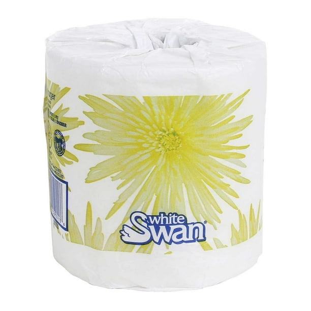 Swan 1-ply Individually Wrapped Bathroom Tissue Rolls, 24-pack