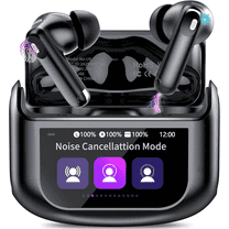 Wireless Earbuds, Bluetooth 5.4 Headphones Multi-Function Touch Screen Ear Buds with ENC Noise Cancelling MicClear Calls Earphones, 48H in-Ear Earbud Bass Stereo with 5 EQ Modes, IPX7