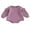 Purple, variant on Hirigin Baby Girls Romper, Long Sleeve Crew Neck Solid Color Bodysuit