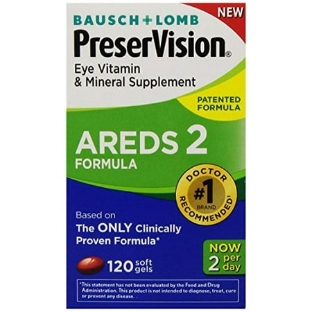 6 Pack - PreserVision AREDS 2 Vitamin - Mineral Supplement, Soft Gels 120 Each