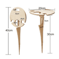 thumbnail image 2 of Outdoor Wine Table-Outdoor Wooden Folding Wine Table-Wine Glass Rack Bottle and Glass Holder Desktop Foldable Table, 2 of 8