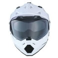 thumbnail image 6 of 1Storm Dual Sport Motorcycle Motocross Off Road Full Face Helmet HF802 Dual Visor Glossy White, 6 of 7