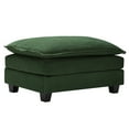 thumbnail image 5 of BedLuxury Modern Upholstered Sofa Ottoman, Versatile Footrest Stool, Comfy Fabric Footstool, Perfect for Living Room, Bedroom (Gray), 5 of 5