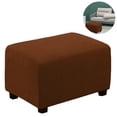 thumbnail image 2 of Easy-Going Stretch Ottoman Cover Folding Storage Stool Furniture Protector Soft Rectangle slipcover with Elastic Bottom, 2 of 9
