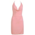 thumbnail image 4 of BJUTIR Summer Dresses For Women Fashion Womenss Deep V-Neck Halter Backless Slit Mini Party Club Dress, 4 of 6