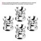 thumbnail image 2 of 4pcs Engine Screw Cap Covers Crown Styling Fit for XL883/Big Twin 1340 Evo/Twin Cam ModelsBlack, 2 of 3