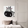 thumbnail image 3 of Runway Avenue Animals Wall Art Canvas Prints 'Zebra' Zoo and Wild Animals - Black, White, 3 of 5