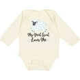 thumbnail image 3 of Inktastic My Great Aunt Loves Me Lamb Boys or Girls Long Sleeve Baby Bodysuit, 3 of 5