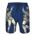 thumbnail image 4 of Naloa Disco party Astronaut Dancing Men's Beach Shorts, Surfing shorts, Swim trunks, Quick Dry Swim Trunks for Surfing Beach Fun - 3X-Large, 4 of 9