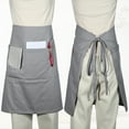 thumbnail image 2 of Unique Bargains Waist Apron Waist Aprons with Pockets Waiter Aprons for Women and Men Gray 27.56"x19.69", 2 of 6