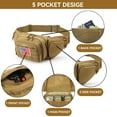 thumbnail image 6 of Waist Pack Bag Fanny Pack for Men&Women Hip Bum Bag with Adjustable Strap, Large Capacity Waist Wallet Bag for Traveling Casual Running Hiking Cycling, 6 of 7