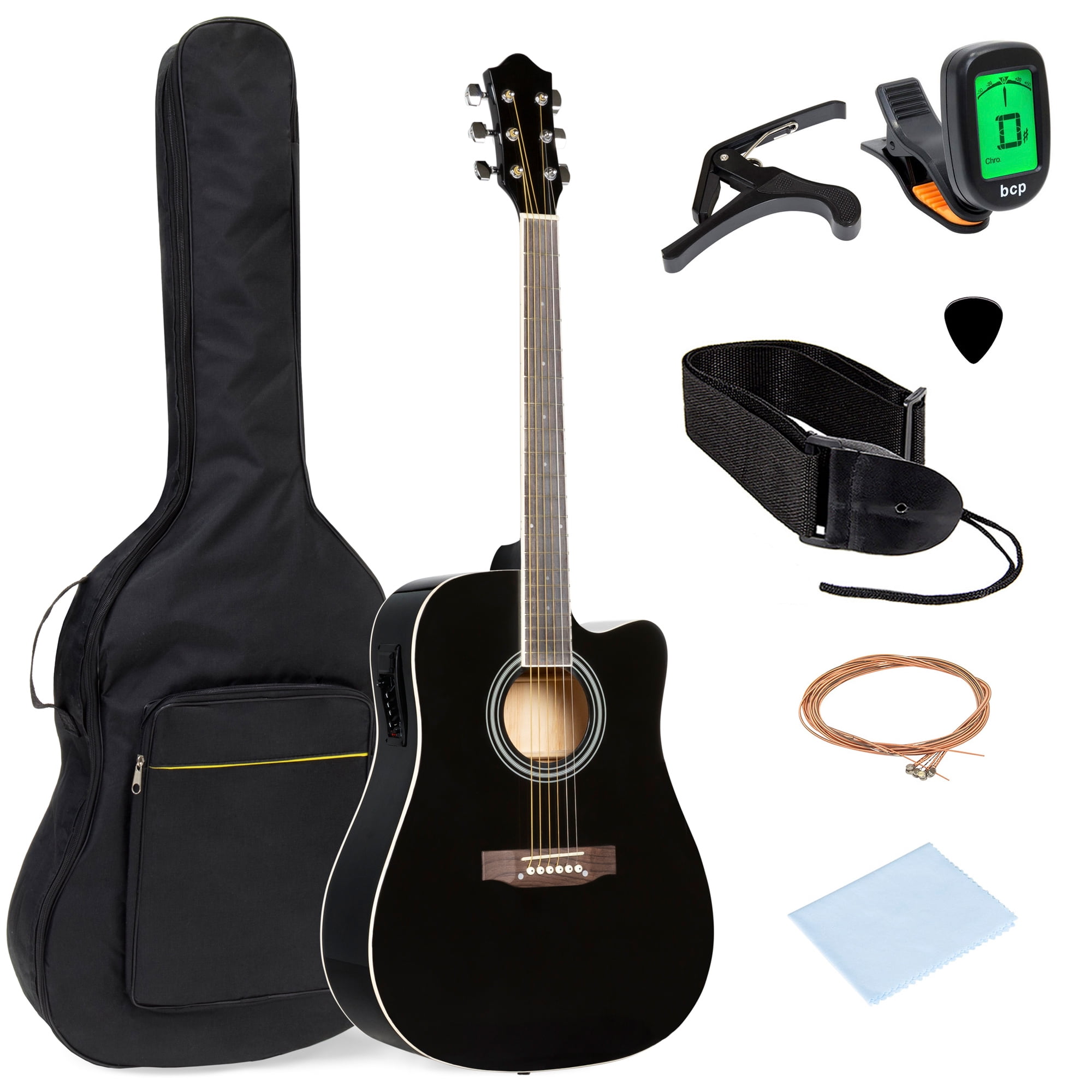 Best Choice Products Beginner Acoustic Electric Guitar Starter Set 41in