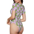thumbnail image 2 of Saiise Grenouilles Heureuses Motif 1 Grenouille à Manches Courtes Col Rond Pyjama Extensible avec Fermeture à Pression-TG, 2 of 7