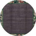 thumbnail image 1 of Ahgly Company Indoor Round Abstract Charcoal Gray Abstract Area Rugs, 7' Round, 1 of 6